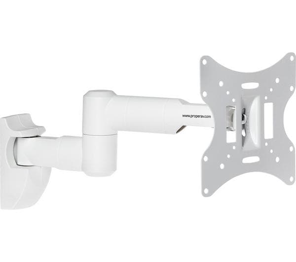 PROPERAV Tilt & Swivel 23-46\" TV Bracket - White - Image 1