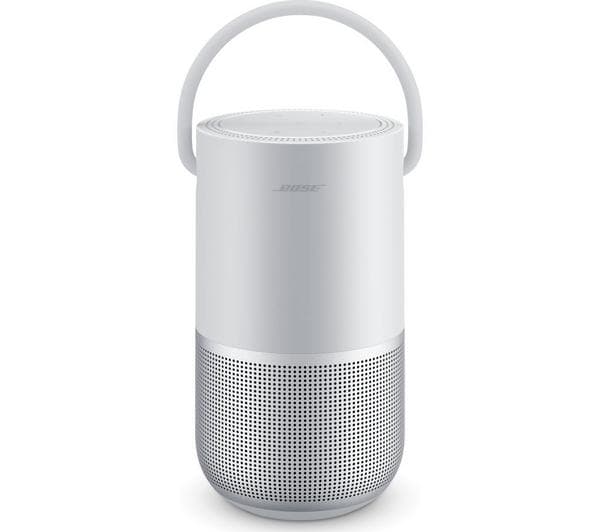 BOSE Portable Wireless Multi-room Home Smart Speaker with Google Assistant & Amazon Alexa - Silver - Image 1
