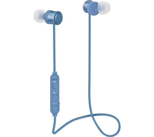 GROOV-E Metal Buds Wireless Bluetooth Earphones - Blue - Image 1