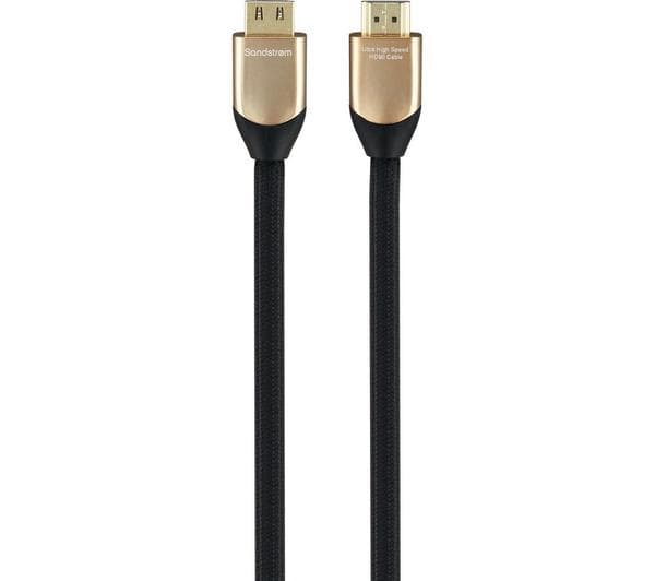 SANDSTROM Gold Series S1HDMI321 Ultra High Speed HDMI 2.1 Cable with Ethernet - 1 m - Image 1