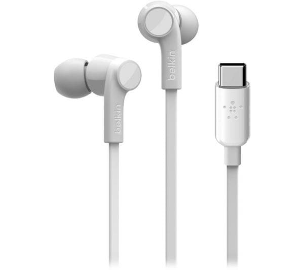 BELKIN SoundForm G3H0002BTWHT Earphones with USB Type-C Connector - White - Image 1