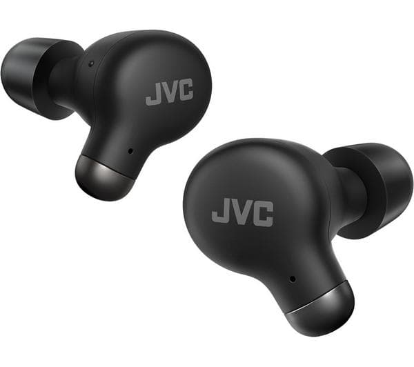 JVC Marshmallow HA-A25T Wireless Bluetooth Noise-Cancelling Earbuds - Black - Image 1