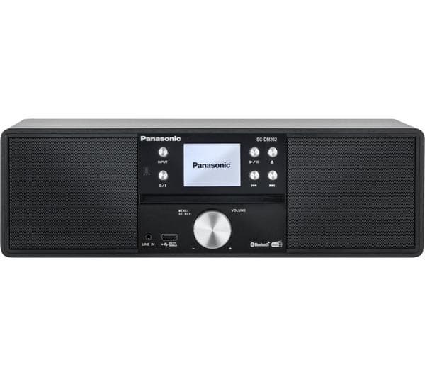 PANASONIC SC-DM202 Bluetooth All-in-One Stereo System - Black - Image 1