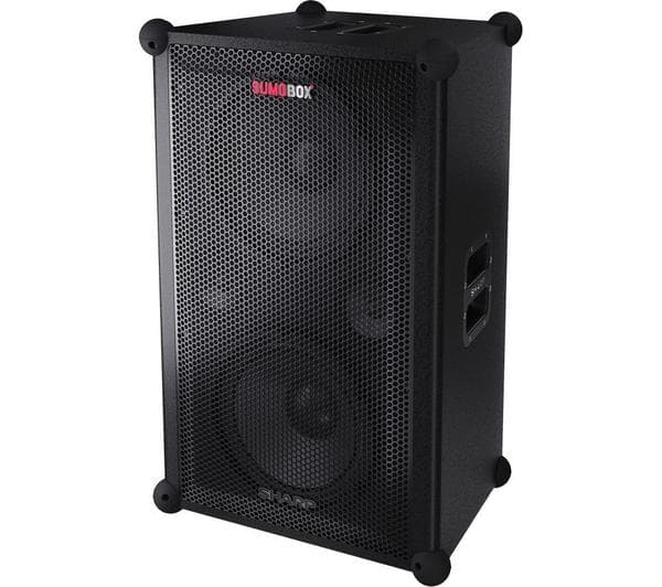 SHARP SumoBox PRO CP-LS200 Portable Bluetooth Megasound Party Speaker - Black - Image 1