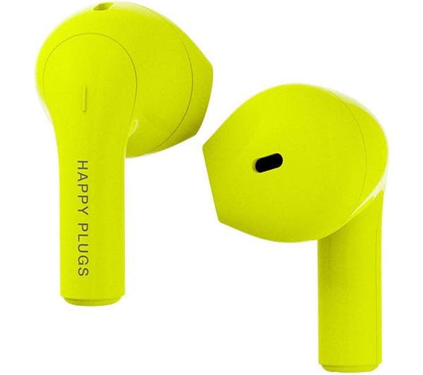 HAPPY PLUGS Joy Wireless Bluetooth Earbuds - Neon Yellow - Image 1