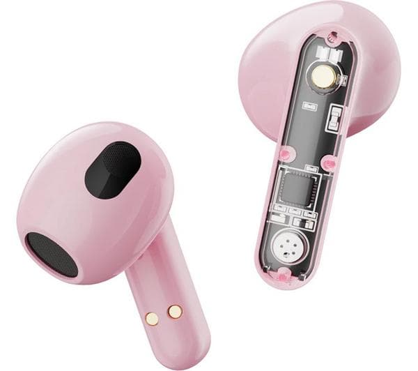 STREETZ T150 Wireless Bluetooth Earbuds - Pink - Image 1