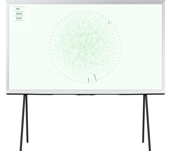 SAMSUNG The Serif LS01D 55\" QLED 4K HDR Smart TV in Cloud White 2024 - QE55LS01DA - Image 1