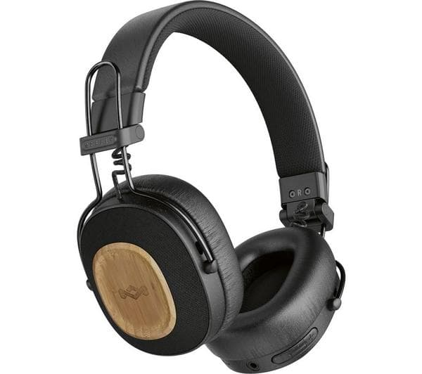 HOUSE OF MARLEY Positive Vibration Riddim Wireless Bluetooth Noise-Cancelling Headphones - Black - Image 1
