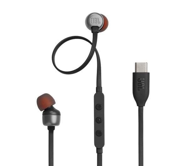 JBL Tune 310C Earphones - Black - Image 1
