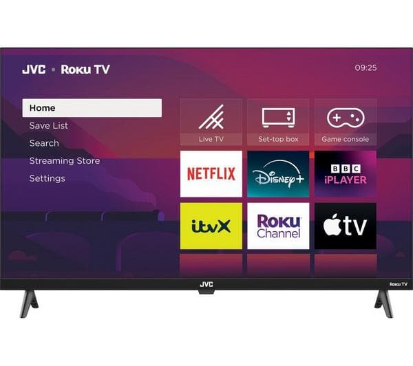 JVC LT-32CR250 Roku TV 32\" Smart HD Ready HDR LED TV - Image 1