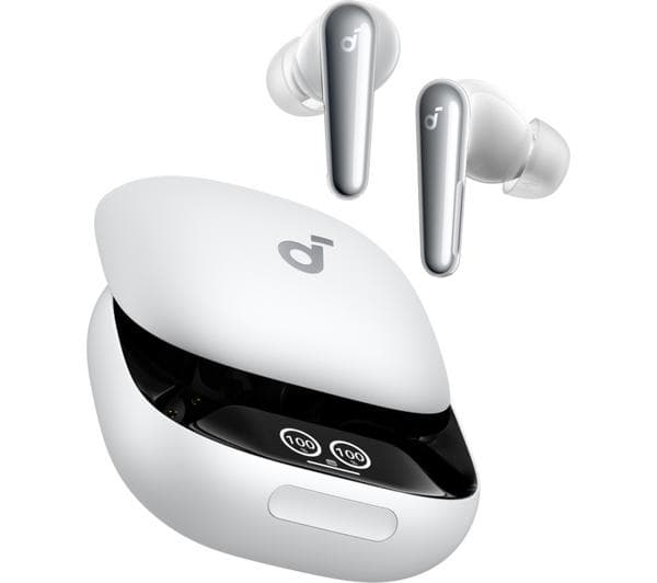 SOUNDCORE Liberty 4 Pro Wireless Bluetooth Noise-Cancelling Earbuds - White - Image 1