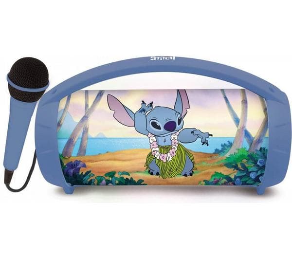 LEXIBOOK BTP585DZ Portable Bluetooth Speaker - Disney Stitch - Image 1