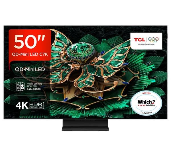 TCL C7K 50\" QD-Mini LED 4K HDR Smart Google TV - 50C7K - Image 1