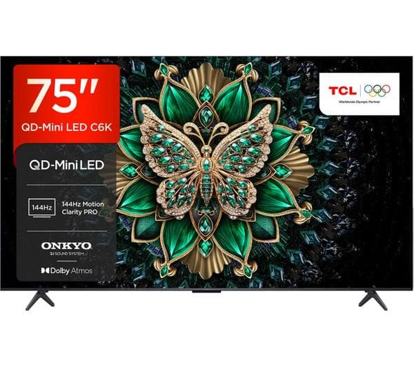 TCL C6K 75\" QD-Mini LED 4K HDR Smart Google TV - 75C6K - Image 1