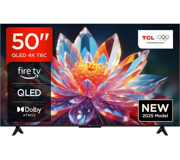 TCL T6C 50\" QLED 4K HDR Smart Fire TV with Freely - 50T6C-UK - Image 1