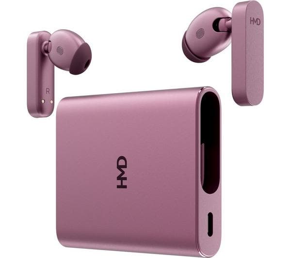 HMD Amped Wireless Bluetooth Noise-Cancelling Earbuds - Pink - Image 1
