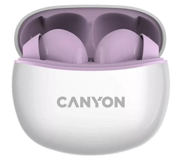 CANYON CNS-TWS5PU Wireless Bluetooth Earbuds - Purple - Image 1