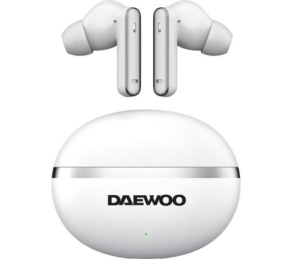 DAEWOO Air Buds Pro AVS1628GE Wireless Bluetooth Noise-Cancelling Earbuds - White - Image 1