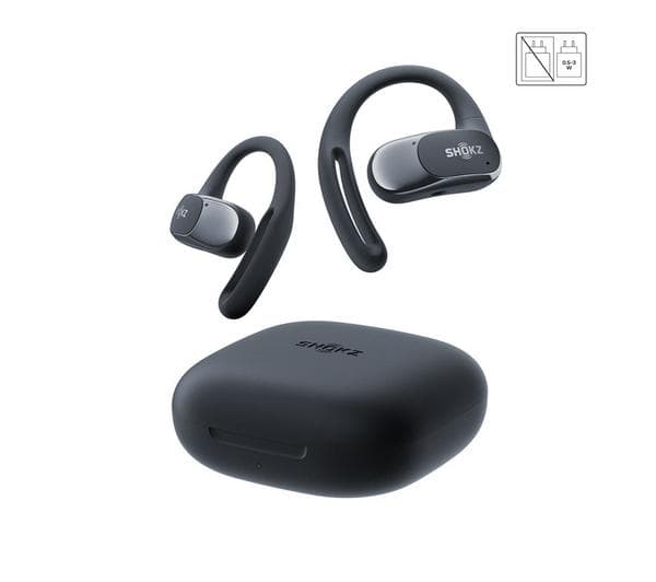 SHOKZ OpenFit Air Wireless Bluetooth Earbuds - Black - Image 1