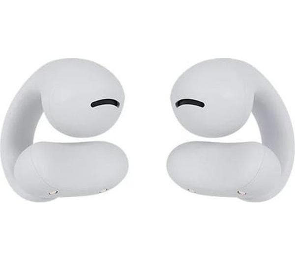 HAPPY PLUGS Clip Wireless Bluetooth Noise-Cancelling Earbuds - White - Image 1
