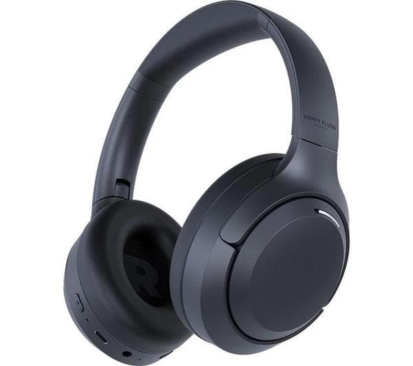 HAPPY PLUGS Play Lite Wireless Bluetooth Headphones - Black - Image 1