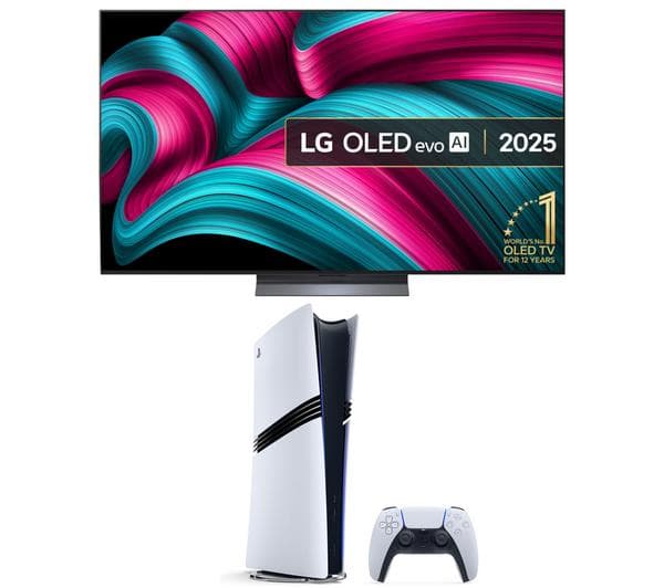 LG C5 65\" OLED evo AI 4K HDR Smart TV 2025 & PlayStation 5 Pro Bundle - Image 1
