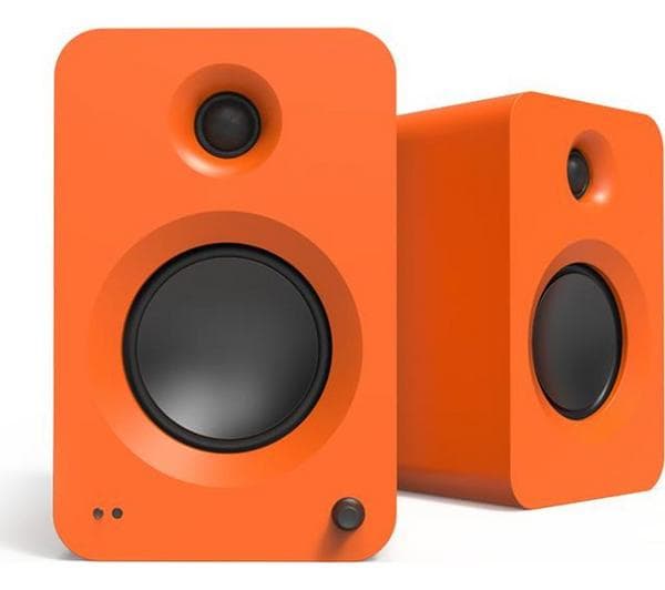KANTO AUDIO REN Bluetooth Bookshelf Speakers - Matte Orange - Image 1