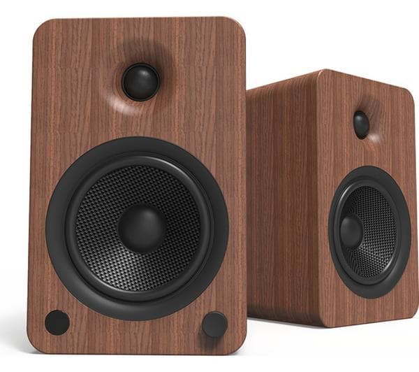 KANTO AUDIO YU6 Powered Bluetooth Bookshelf Speakers - Walnut - Image 1