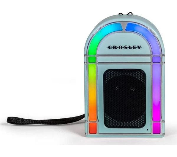 CROSLEY Mini Jukebox Portable Bluetooth Speaker - Aqua Blue - Image 1