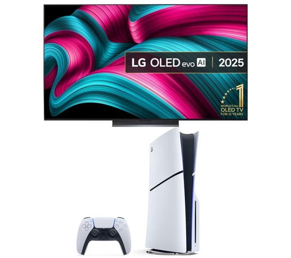 LG C5 65\" OLED evo AI 4K HDR Smart TV 2025 & PlayStation 5 Bundle - Image 1