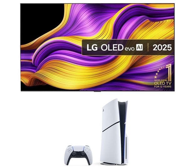 LG G5 83\" OLED evo AI 4K HDR Smart TV 2025 OLED83G54LW & PlayStation 5 Bundle - Image 1