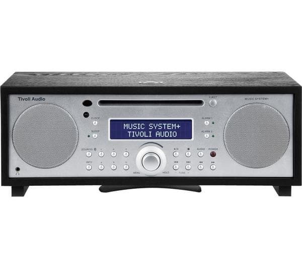 TIVOLI Music System+ Bluetooth All-in-One Traditional Hi-Fi System - Black Ash & Silver - Image 1
