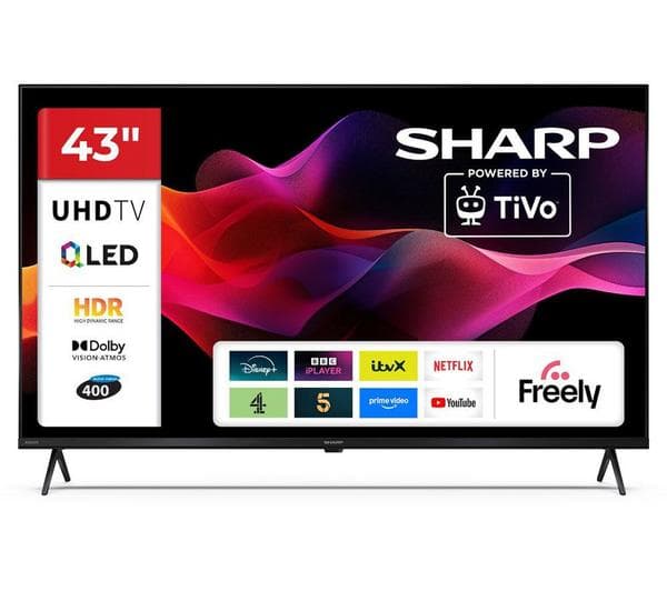 SHARP 4T-C43HM5245KB 40\" Smart 4K Ultra HD HDR QLED TV - Image 1