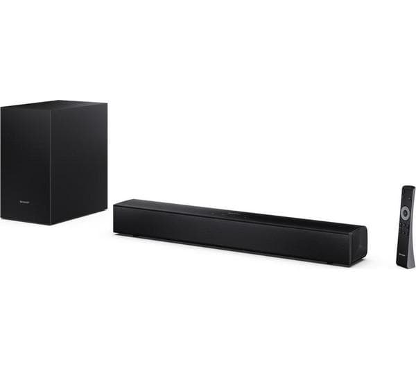 SHARP HT-SBW121K 2.1 Wireless Compact Sound Bar - Image 1