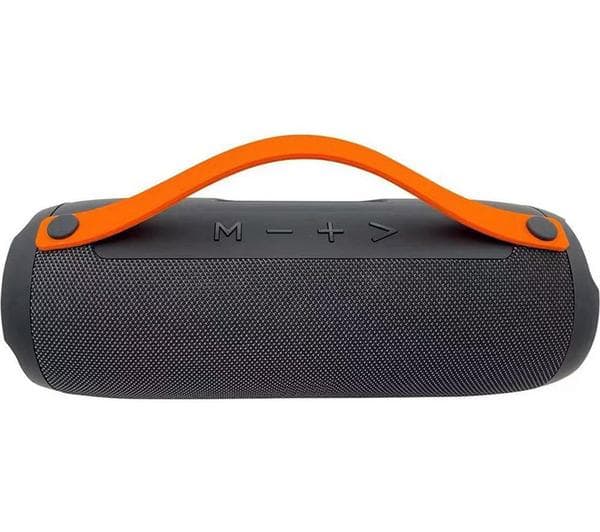 MENKIND Boom Portable Bluetooth Speaker - Grey & Orange - Image 1