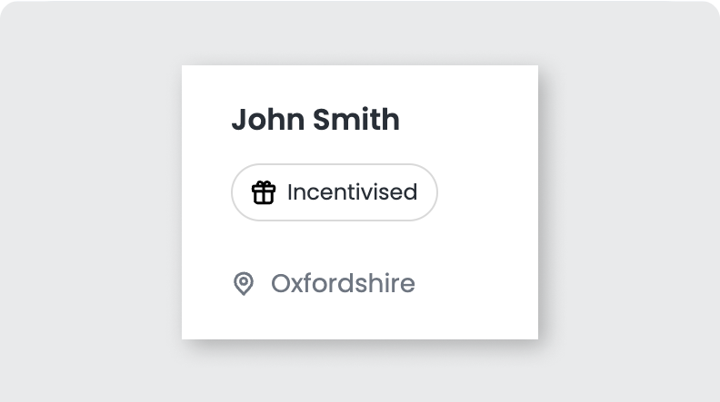 Incentivised reviews