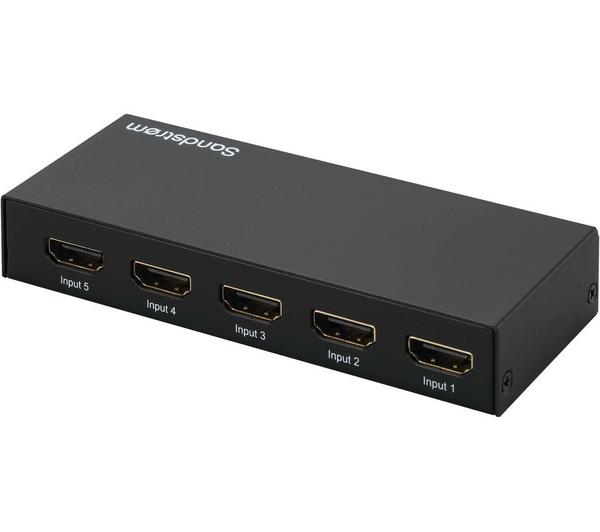 SANDSTROM SHDSW18 5-Port HDMI Switch Box
