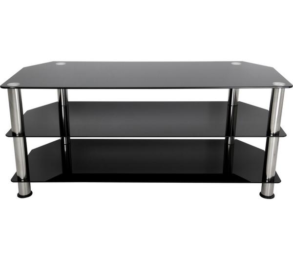 AVF SDC1140 1140 mm TV Stand for up to 55\" TVs - Black & Chrome
