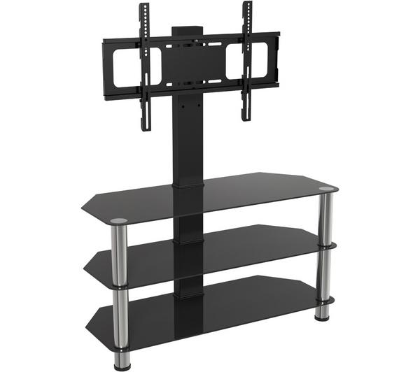 AVF SDCL900 900 mm TV Stand with Bracket for up to 65\" TVs - Black & Chrome