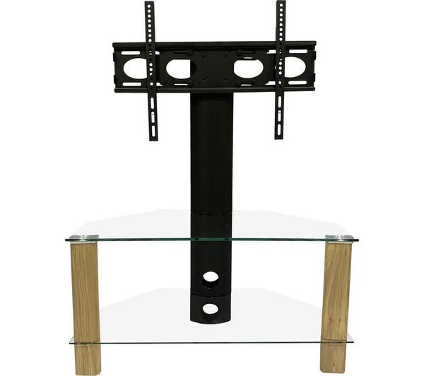 ALPHASON Century 800 mm TV Stand with Bracket - Light Oak