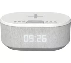 I-BOX Dawn 79224PI/03 FM Bluetooth Clock Radio - White