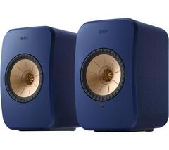 KEF AUDIO LSX II Wireless Multi-room Bookshelf Speakers - Cobalt Blue