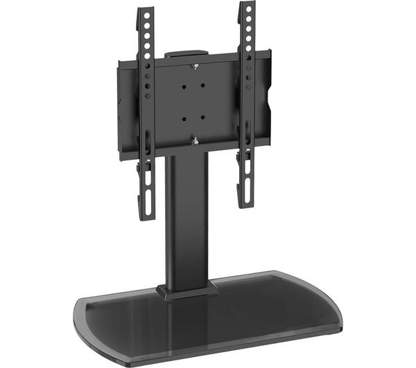 TTAP TT22S 370 mm TV Stand with Bracket for up to 43\" TVs - Black Glass