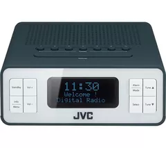 JVC RA-D32H DAB+/FM Clock Radio - Grey