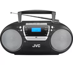 JVC RC-D322B DAB+/FM Bluetooth Boombox - Black