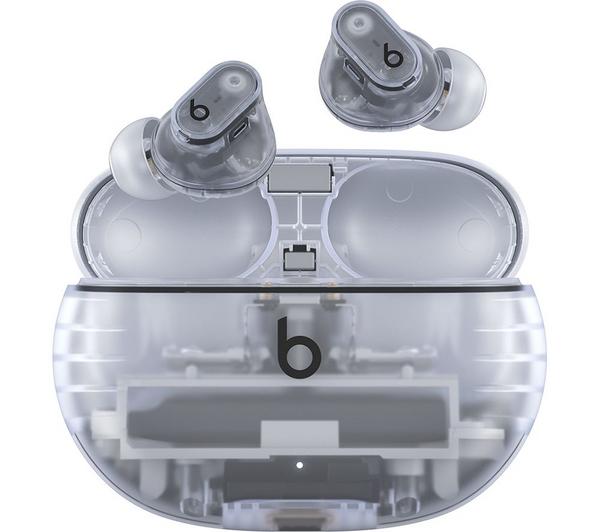 BEATS Studio Buds + Wireless Bluetooth Noise-Cancelling Earbuds - Clear