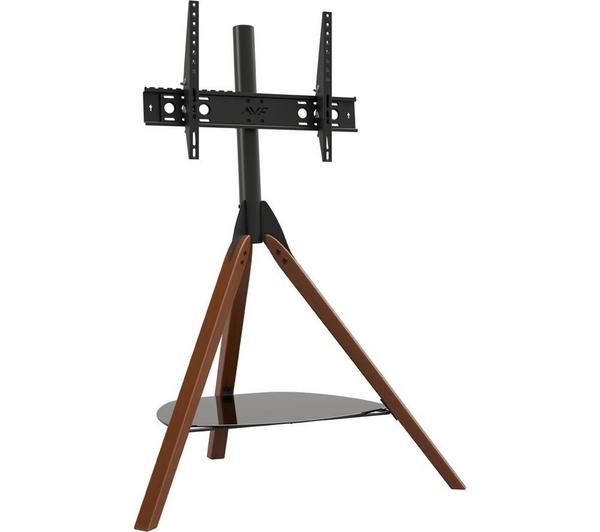 AVF Hoxton FSL1000HOXDWB 1000 mm TV Stand with Bracket for up to 70” TVs - Dark Wood & Black