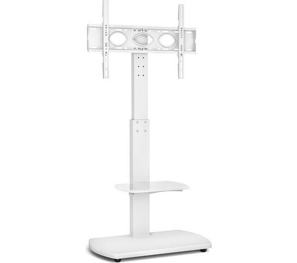 TTAP FS-1-WHT 600 mm TV Stand with Bracket for Up to 65” TVs - White
