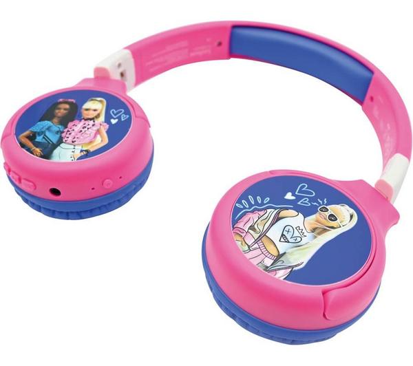 LEXIBOOK HPBT010BB Wireless Bluetooth Kids Headphones - Barbie