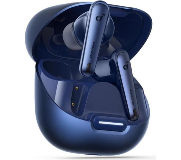 SOUNDCORE Liberty 4 Wireless Bluetooth Noise-Cancelling Earbuds - Navy Blue